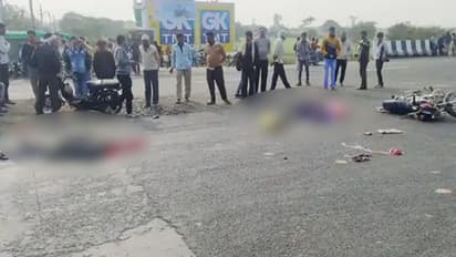 ट्रक के पहिए के नीचे चटनी सा पिसा परिवार, पलभर में बच्ची-मां और दादा की मौत..सड़क पर दूर तक बिखर गए चिथड़े