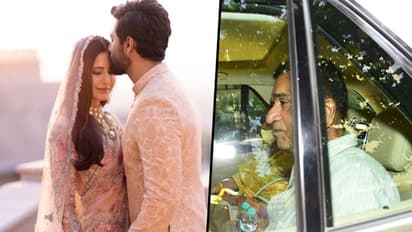 Vicky Kaushal-Katrina Kaif arrive for puja at new residence with father Sham Kaushal [VIDEO]