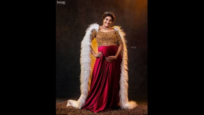 Neelima Esai Pregnancy Photos: நிறைமாத வயிற்றோடு எலிசபெத் ராணியாகவே மாறி..  நீலிமா எடுத்துக்கொண்ட போட்டோ ஷூட்!