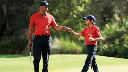 टाइगर वुड्स के 12 साल के बेटे ने बटोरी वाहवाही, चार्ली वुड्स के खेल के दिवाने हुए मार्क वॉ और माइकल वॉन