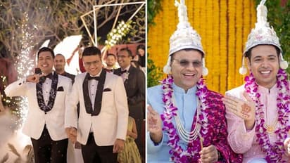 Gay couple from Hyderabad exchange vows; celebration pics go viral