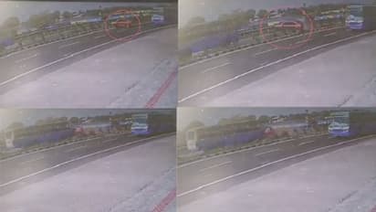 காரை உரசிய அரசு பேருந்தை துரத்திச்சென்ற மருத்துவர்.. எதிரே வந்த பேருந்து மீது மோதி பலியான சிசிடிவி காட்சிகள்!