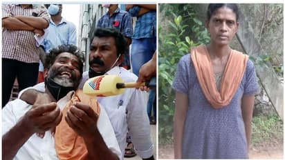 'സംരംഭക രാജിയുടെ കടബാധ്യതയും പ്രമാണം വാങ്ങിവെച്ച മുഴുവൻ സ്ഥലവും ഏറ്റെടുക്കണം', മോർച്ചറിക്ക് മുന്നിൽ പ്രതിഷേധം