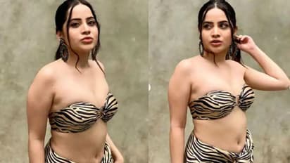 Urfi Javed : ব্রালেটের নিচ দিয়ে উঁকি মারছে স্তনযুগল, জাভেদের সঙ্গে কী সম্পর্ক গীতা হাতে জানালেন উরফি