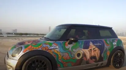 Marakkar hand paint car doodle : കാറില് 'മരക്കാര്' ഡൂഡില്, വീഡിയോ പുറത്തുവിട്ടു