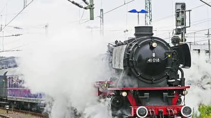 Railway engineer chops up vintage steam engine for scrap in Bihar's Purnea