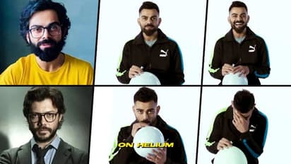 Was Virat Kohli part of Money Heist? Watch Cheeku's cheeky response in helium-inhaled voice