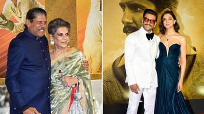 Ranveer Singh, Deepika Padukone, Kapil Dev and more at 83 screening in Mumbai, check photos