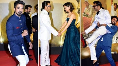 83 movie premiere: Fun, romantic moments at Ranveer Singh, Deepika Padukone’s event