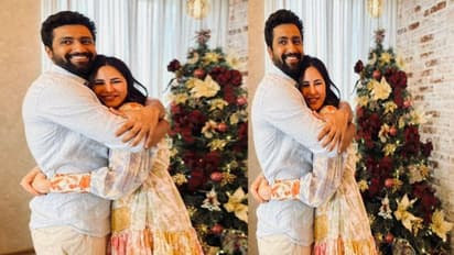 Katrina Kaif, Vicky Kaushal celebrate their first Christmas together, wrapped in each other’s arms; see pics