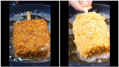 Fried Cheese For Breakfast : ഫ്രെെഡ് ചീസ് തയ്യാറാക്കുന്ന യുവാവ്; ഇത് കഴിച്ചാൽ രോഗിയാകുമെന്ന് കമന്റുകൾ