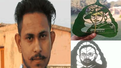 पाली के युवक के हाथों में कमाल का हुनर, पीपल के पत्तों से बनाता है ऐसी कलाकृतियां, देखकर नहीं होगा यकीन..
