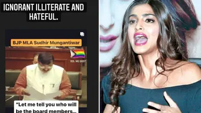 Upset Sonam Kapoor criticises BJP MLA Sudhir Mungantiwar, calls him ignorant, illiterate; read details