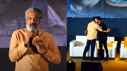 Rajamouli to Tovino : 'താങ്ക് യൂ സൂപ്പര്‍ഹീറോ'; ആര്‍ആര്‍ആര്‍ പ്രീ ലോഞ്ച് വേദിയില്‍ ടൊവീനോയോട് രാജമൗലി