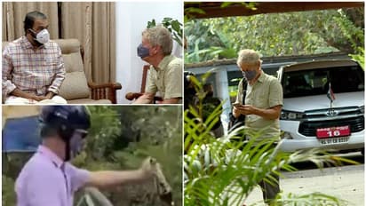 Kerala Police Stop Swedish National : അനുനയിപ്പിക്കാൻ മന്ത്രി, സ്വീഡിഷ് പൗരനെ വീട്ടിലേക്ക് ക്ഷണിച്ച് വരുത്തി