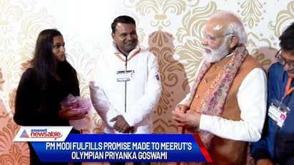 PM Modi keeps up his promise, receives gift from Tokyo Olympian Priyanka Goswami in Meerut