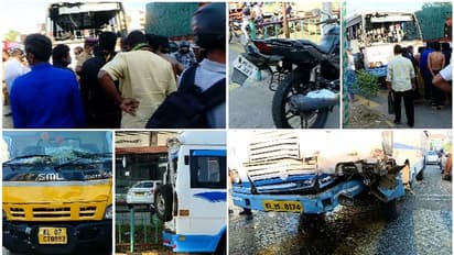 Kochi Accident : ഇടപ്പള്ളിയിൽ കൂട്ടവാഹനാപകടം; കെഎസ്ആർടിസി ബസ് ശബരിമല തീർത്ഥാടകരുടെ വാഹനത്തിൽ ഇടിച്ചു