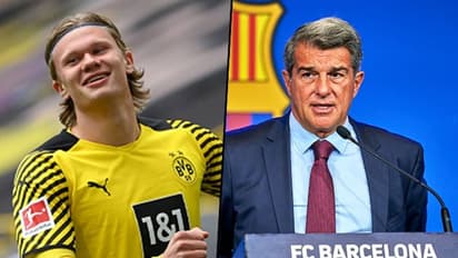 'Barca are back': Joan Laporta makes big claim amidst rising speculation over Erling Haaland's signing