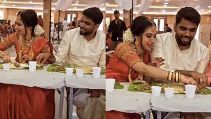 Viral Video : വധുവിന്‍റെ ഇലയില്‍ നിന്ന് ഭക്ഷണം കട്ടെടുക്കുന്ന വരന്‍; വീഡിയോ വൈറല്‍