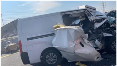 Accident in Kuwait : കുവൈത്തില്‍ നാല് വാഹനങ്ങള്‍ കൂട്ടിയിടിച്ചു; ഒരു മരണം, രണ്ട് പേര്‍ക്ക് പരിക്ക്