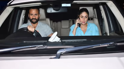 Kareena Kapoor और सैफ अली खान Serious Look में आए नजर, 1 करोड़ की कार को ड्राइव करते दिखें छोटे नवाब
