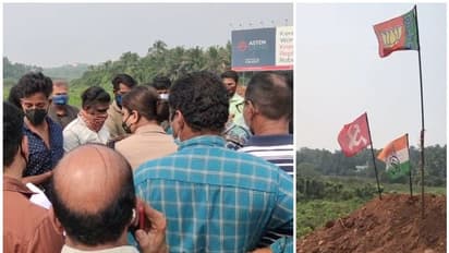 കോഴിക്കോട്ട് റോഡ് നവീകരണത്തിന്‍റെ മറവിൽ തണ്ണീർത്തടം നികത്താൻ ശ്രമം, തടഞ്ഞ് നാട്ടുകാർ