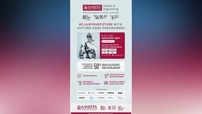 Amrita University opens admissions for B.Tech