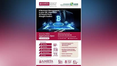 Amrita University begins admissions for post-graduate management programs