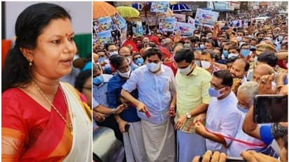 'മി(നി)സ്റ്റർ മരുമകന് എതിരെ കേസ് എടുക്കണം'; ഉദ്ഘാടനത്തിലെ ആൾക്കൂട്ടത്തിൽ ബിന്ദു കൃഷ്ണ