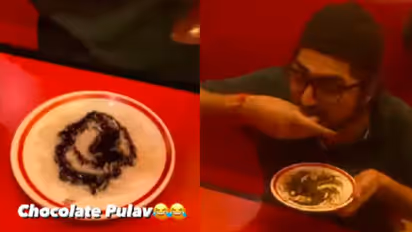 क्या कभी आपने चॉकलेट पुलाव खाया है? सोशल मीडिया पर वीडियो देखकर लोग भड़क उठे