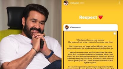 Actress Attack Case : അക്രമിക്കപ്പെട്ട നടിക്ക് പിന്തുണയുമായി മോഹൻലാലും; അതിജീവിതയോട് ബഹുമാനമെന്ന് താരം