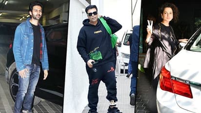 Celeb Spotted: Kartik Aaryan, Karan Johar to Kangana Ranaut, most stars wore black