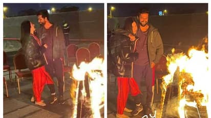 Vicky Kaushal, Katrina Kaif celebrate their first Lohri in Indore; see pics