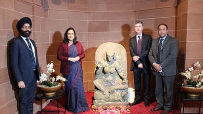लंदन में भारतीय उच्चायोग को सौंपी गई 80 के दशक की बकरी के सिर वाली योगिनी की मूर्ति, यूपी से हुई थी चोरी