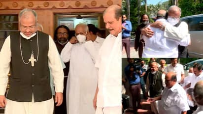 കുറ്റവിമുക്തനായതിന് പിന്നാലെ പിസി ജോര്ജിനെ സന്ദര്ശിച്ച് ബിഷപ്പ്; വാദി ഭാഗത്തിനെതിരെ ആഞ്ഞടിച്ച് പിസി