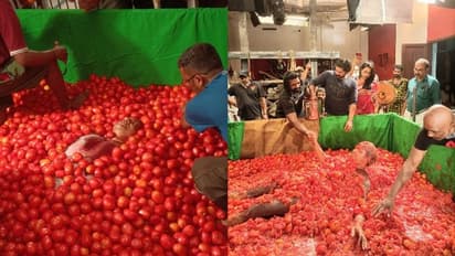 La Tomatina : ജോയ് മാത്യുവിന്റെ 'തക്കാളിക്കുളി', ചിത്രത്തിന്റെ ക്ലൈമാക്സിന് 10 ടണ് തക്കാളി
