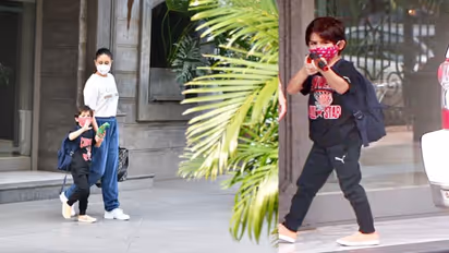 Kareena Kapoor पूरे परिवार समेत पहुंची पापा रणधीर के घर, कभी प्यार जताते तो कभी बंदूक दिखाते नजर आएं तैमूर