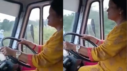 Women Drives Bus ಪ್ರವಾಸದಲ್ಲಿ ಡ್ರೈವರ್ ಆರೋಗ್ಯ ಏರುಪೇರು,  10 ಕಿ.ಮೀ ಬಸ್ ಚಲಾಯಿಸಿ ಚಾಲಕನ ಜೀವ ಉಳಿಸಿದ ಮಹಿಳೆ!