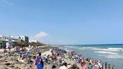 தமிழகத்தில் முழு ஊரடங்கு.. புதுச்சேரியில் வெறிச்சோடிய சுற்றுலா தலங்கள்..களையிழந்த காணும் பொங்கல்..