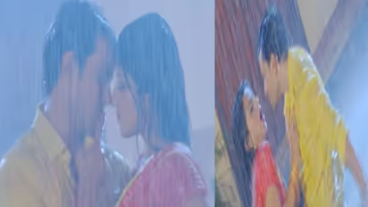 Monalisa का बारिश में बहका मन, निरहुआ को बोलीं कुछ तो कर पिया, देखें Video