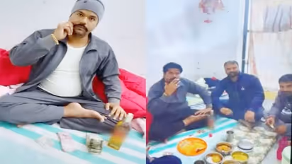 झारखंड जेल से आई शर्मनाक तस्वीर: कुख्यात गैंगस्टर कारावास में होकर भी गुर्गों के साथ कर रहा दारू पार्टी