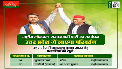 सपा आरएलडी गठबंधन ने 2 और सीटों पर प्रत्याशी किए घोषित, सौरभ और प्रो. अजय कुमार के नाम का हुआ ऐलान