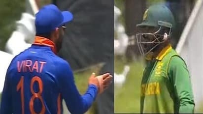 Kohli vs Bavuma: கோலி அடித்த த்ரோ.. பவுமா அதிருப்தி..! கோலி - பவுமா வாக்குவாதம்.. வைரல் வீடியோ