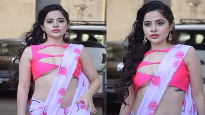Urfi Javed ने साड़ी पहन मुंबई की सड़कों पर बिखेरा अदाओं का जलवा, कटे ब्लाउज पर लोगों की निगाह जा टिकी