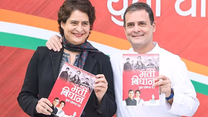 UP Election 2022: Rahul Gandhi, Priyanka Gandhi unveil youth manifesto; major focus on employment