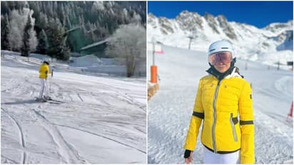 Samantha skiing : வாவ்..என்னம்மா சறுக்குறாங்க...பனிச்சறுக்கில் அசத்தும் சமந்தா..க்யூட் வீடியோ உள்ளே!!