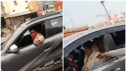 BJP Leader : മാസ്ക്ക് ധരിക്കാതെ ബിജെപി നേതാവ്, നൽകി ആം ആദ്മി പ്രവർത്തകർ; വലിച്ചെറിഞ്ഞു