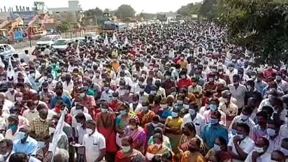 கூலியை உயர்த்தி தர வேண்டும்.. திருப்பூரில் மாபெரும் போராட்டம்..