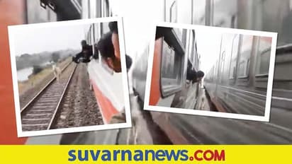 ರೈಲಿಗೆ ಸ್ಪರ್ಧೆ ನೀಡಿದ ಕುದುರೆ... ಚಲಿಸುತ್ತಿರುವ ರೈಲುಗಳ ಮಧ್ಯೆ ಓಟ: ವಿಡಿಯೋ ವೈರಲ್