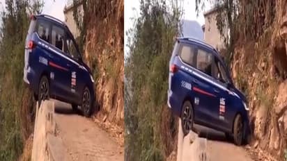 हैरान कर देगा 1 मिनट का ये वीडियो: जरा सी चूक में जहां जिंदगी मौत में बदल जाएं, वहां ड्राइवर ने दिखाया स्किल